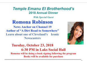 Speaking and Book signing at Temple Emana El Brotherhood's @ Temple Emanu El  | Chagrin Falls | Ohio | United States